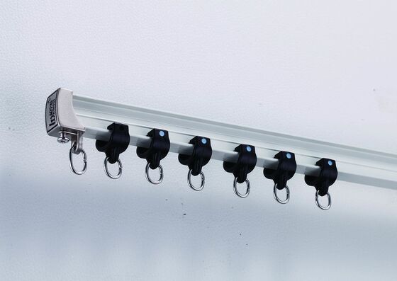 Prezzo buono Binario per tende da soffitto curvo da 10 mm * 23 mm per impieghi gravosi, lunghezza 6 m in linea
