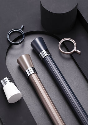 قیمت خوب ریل پرده رومی با کیفیت بالا، شکل گرد، ریل پرده کشویی، میله پرده ضخیم شده آنلاین
