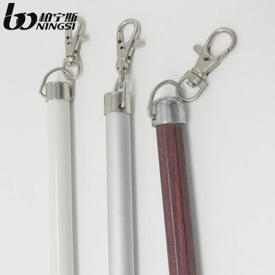 Buen precio Tiradores de cortina transparentes de 15 mm de diámetro y 100 cm de longitud, varillas para cortinas ajustables en línea