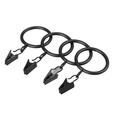Good price Curtains Hanging Iron Metal 35mm Curtain Rod Rings With Clips online
